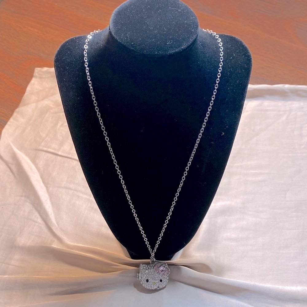 Hello Kitty Silver Locket Necklace - Picture 2 of 7